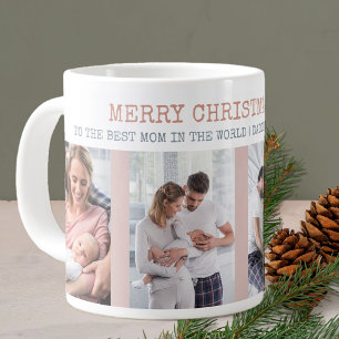 Frohe Weihnachten Beste Mama der Welt 4 Foto Jumbo-Tasse
