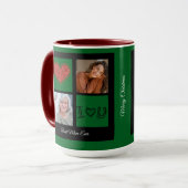 Frohe Weihnachten Beste Mama je Foto Collage Tasse (Vorderseite Links)