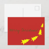 Frohe Weihnachten Beste wünscht Fir Tree Postcard (Vorne/Hinten)