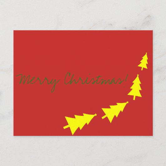 Frohe Weihnachten Beste wünscht Fir Tree Postcard (Vorderseite)