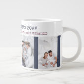 Frohe Weihnachten Bester Vater in World 4 Foto Jumbo-Tasse (Rechts)