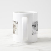 Frohe Weihnachten Bester Vater je 5 Foto Collage Jumbo-Tasse (Rückseite)