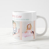 Frohe Weihnachten Bestes Oma in World 4 Foto Jumbo-Tasse (Rechts)