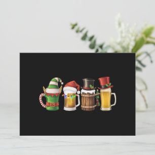 Frohe Weihnachten Bier Trinken Santa Bierliebhaber