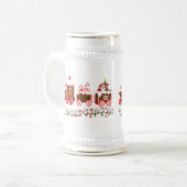 FROHE WEIHNACHTEN BIERGLAS (Vorderseite Links)