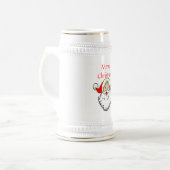 Frohe Weihnachten Bierglas (Vorderseite Links)