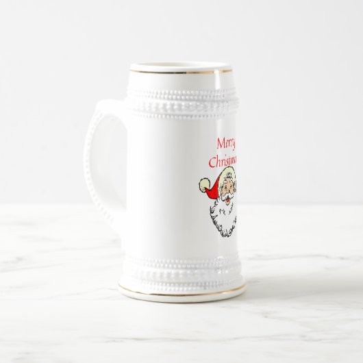 Frohe Weihnachten Bierglas (Vorderseite Links)