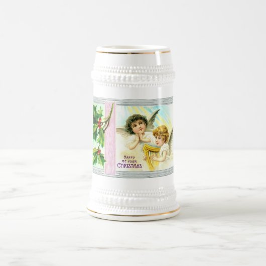 Frohe Weihnachten Bierglas (Mittel)