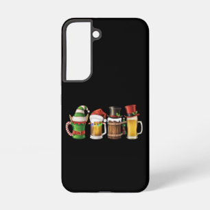 Frohe Weihnachten Biertrinkender Weihnachtsmann Bi Samsung Galaxy Hülle