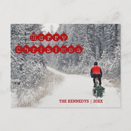 Frohe Weihnachten - Biker bringen Zuhause zum Baum (Vorderseite)