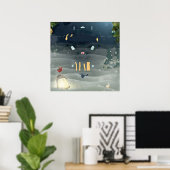 Frohe Weihnachten_bird Poster (Heimbüro)