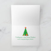 Frohe Weihnachten bis besondere Weihnachtskarte Dankeskarte (Innenseite)