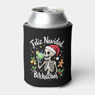Frohe Weihnachten Bitchachos Lustiger Totenkopf Sp Dosenkühler