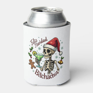 Frohe Weihnachten Bitchachos Lustiger Totenkopf Sp Dosenkühler