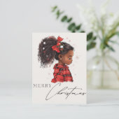 Frohe Weihnachten Black Girl Magic Melanin Weihnac (Stehend Vorderseite)