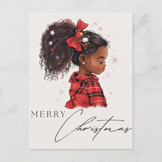 Frohe Weihnachten Black Girl Magic Melanin Weihnac (Vorderseite)