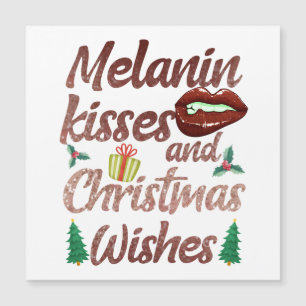 Frohe Weihnachten Black Girl Magic Melanin Weihnac Magnetkarte