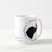 Frohe Weihnachten Black Labrador Kaffeetasse (VorderseiteRechts)