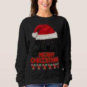 Frohe Weihnachten Black Labrador Retriever Welpe!  Sweatshirt