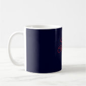 Frohe Weihnachten Black Rock Blue Classical Einzig Kaffeetasse (Links)