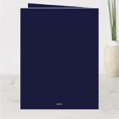 Frohe Weihnachten Black Rock Blue Classical Einzig Karte (Rückseite)