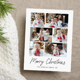 Frohe Weihnachten Black Script 6 Foto-Collage