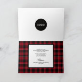 Frohe Weihnachten Black Script Geschäftlich (Innenseite)
