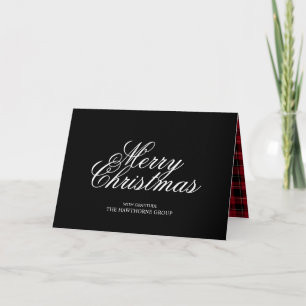 Frohe Weihnachten Black Script Geschäftlich