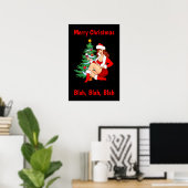 Frohe Weihnachten Blah, Blah, Blah - Funny Christm Poster (Heimbüro)