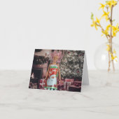 Frohe Weihnachten. Blank Christmas Card Karte (Gelbe Blume)