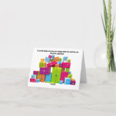 Frohe Weihnachten. Blank Christmas Card Karte (Rückseite)