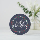 Frohe Weihnachten Blau (Stehend Vorderseite)