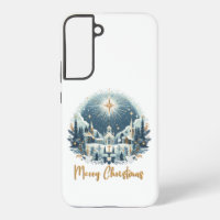 Frohe Weihnachten Blau und Gold