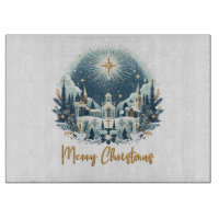 Frohe Weihnachten Blau und Gold