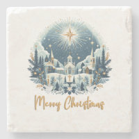 Frohe Weihnachten Blau und Gold