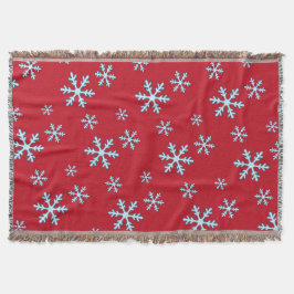 Frohe Weihnachten Blaue Schneeflocke Urlaub Winter Decke