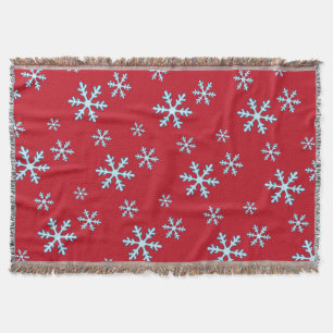Frohe Weihnachten Blaue Schneeflocke Urlaub Winter Decke