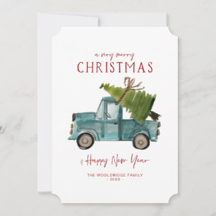 Frohe Weihnachten Blauer LKW