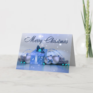 Frohe Weihnachten Blue Baubles