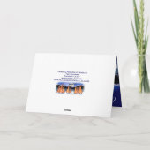 Frohe Weihnachten Blue Rabbit Niedlichen Winter Sc (Rückseite)