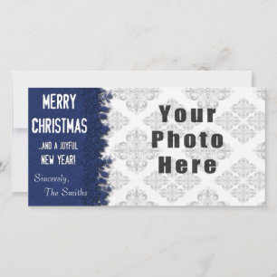 Frohe Weihnachten Blue Snowflake