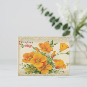 Frohe Weihnachten Blume Vintage Kunst