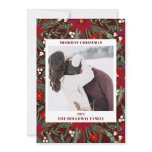 Frohe Weihnachten Blumengrün Foto