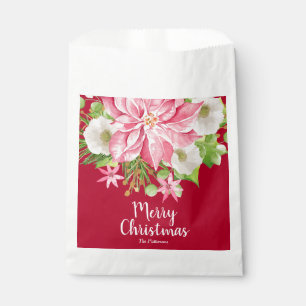 Frohe Weihnachten Blumenstrauß Geschenktütchen