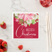 Frohe Weihnachten Blumenurlaub Serviette (Beispiel)