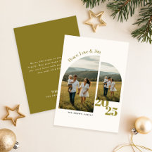 Frohe Weihnachten Bogen Familie Zwei Fotos Weihnac