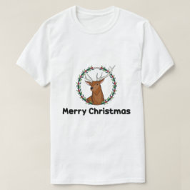 Frohe Weihnachten & Boho Deer Saison T-Shirt