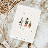 Frohe Weihnachten Boho Minimal Pine Trees