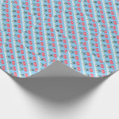 Frohe Weihnachten Boston Terrier Geschenkpapier (Ecke)