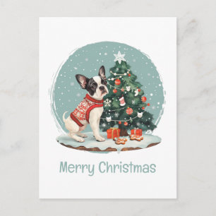 Frohe Weihnachten Boston Terrier Hund